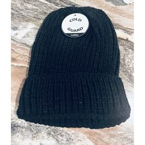 Amity Cold Guard Women's Black Thermal Knit Hat Beanie‎ NEW Super Nice Beautiful